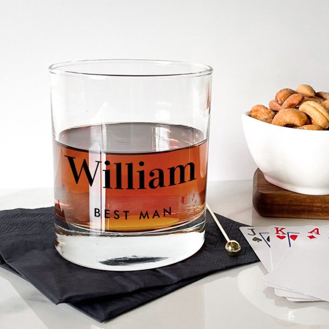 Vaso De Whiskey Mejor Boda de hombre (Subido por el creador)