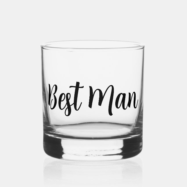 Vaso De Whiskey Mejor Boda de hombre (Anverso)
