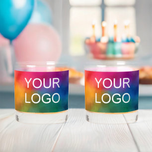 Vaso De Whiskey Mejor logotipo personalizado de la empresa comerci