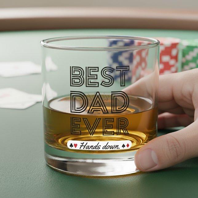Vaso De Whiskey Mejor Papá Personalizado Que Nunca Se Manda Abajo (Subido por el creador)