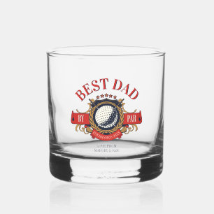 Vaso De Whiskey Mejor Papá Por Par Seal Elegante Personalizado