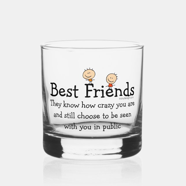 Vaso De Whiskey Mejores amigos (Anverso)