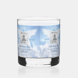 Vaso De Whiskey Memorial fotográfico con nubes