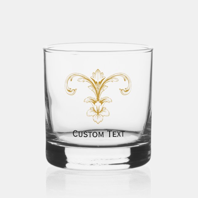 Vaso De Whiskey Mensaje de personalizado Vidrio Whiskey (Anverso)