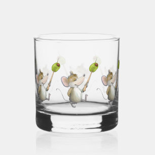 Vaso De Whiskey Merry Mouse Moe con olivo