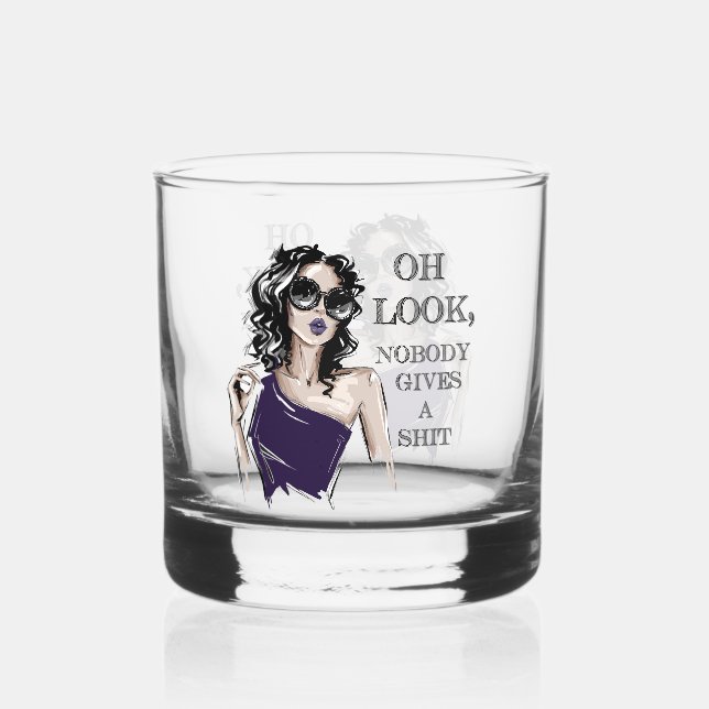 Vaso De Whiskey Mira, a nadie le importa (Anverso)