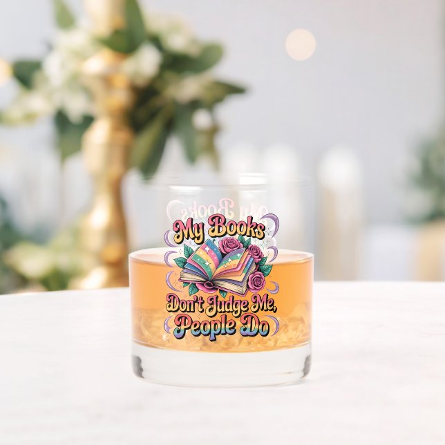 Vaso De Whiskey Mis Libros No Me Juzgan... (Insitu (Boda))