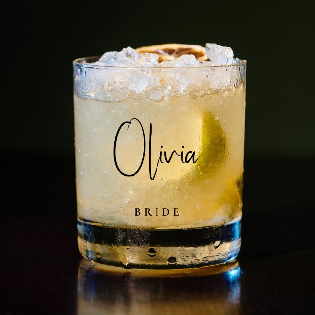 Vaso De Whiskey Moda Bride Bridal Bachelorette (Subido por el creador)
