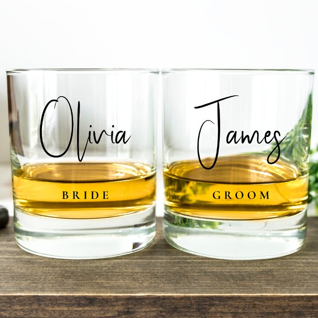 Vaso De Whiskey Moda Bride Groom Boda (Subido por el creador)