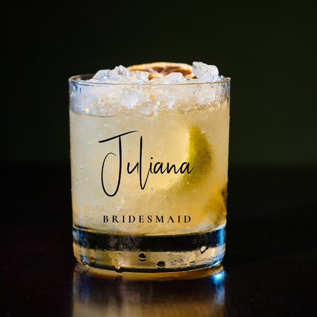 Vaso De Whiskey Moda Bridesmaid Bridal Bachelorette (Subido por el creador)