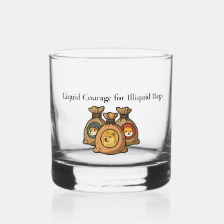 Vaso De Whiskey Moneda Meme Liquid Courage Doge