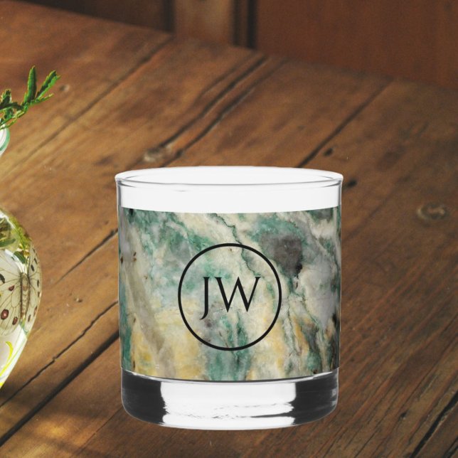 Vaso De Whiskey Monograma de la Piedra Minera Maripuesta (In Situ (Home))