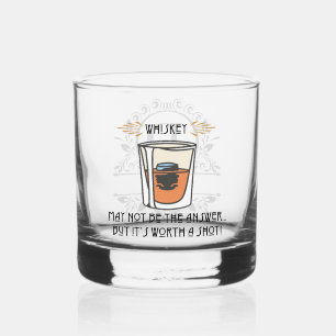 Vaso De Whiskey Monograma del Personalizado "Whiskey"
