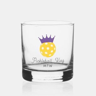 Vaso De Whiskey Monograma personalizado del rey del baloncesto div