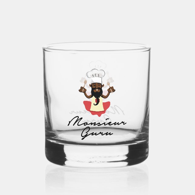 Vaso De Whiskey Monsieur Guru (Anverso)