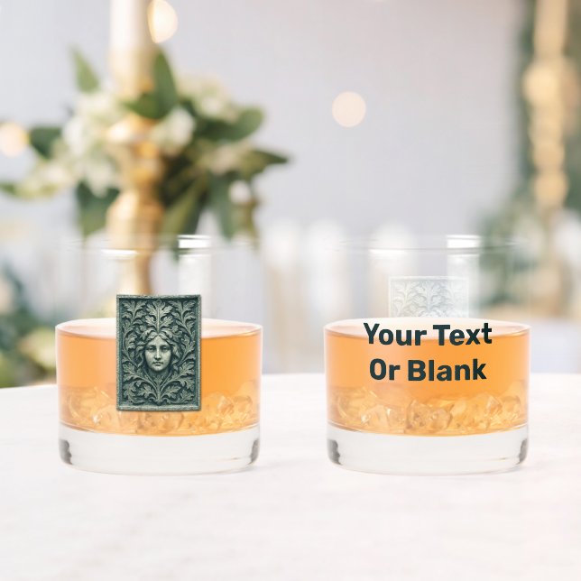 Vaso De Whiskey Mujer verde - Piedra (Insitu (Boda))