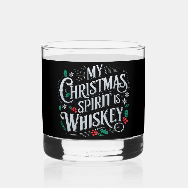 Vaso De Whiskey Navidades bebiendo Whiskey Aman Bebe diciendo (Reverso )