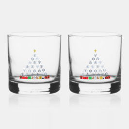 Vaso De Whiskey Navidades SNOWFLAKE