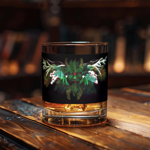 Vaso De Whiskey Navidades Winter Green Man