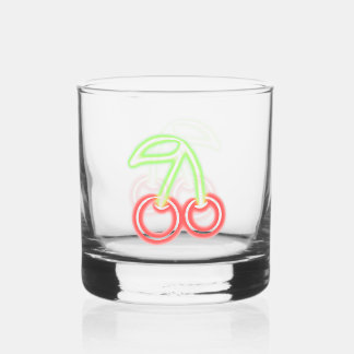 Vaso De Whiskey Neon Cherries