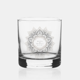 Vaso De Whiskey Neutrals ID478, Boda de encaje de Mandala