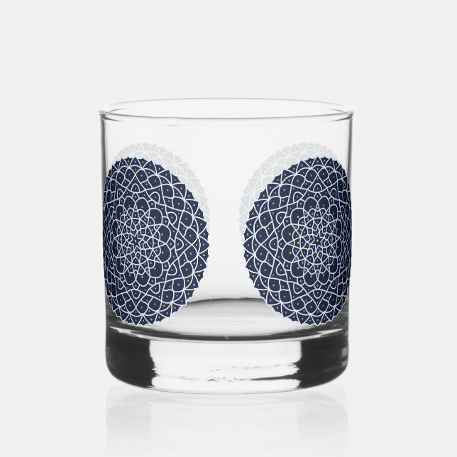 Vaso De Whiskey Noche Celeste (Anverso)