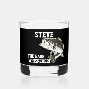 Vaso De Whiskey Nombre gracioso Bass Largemouth Bass Whisperer