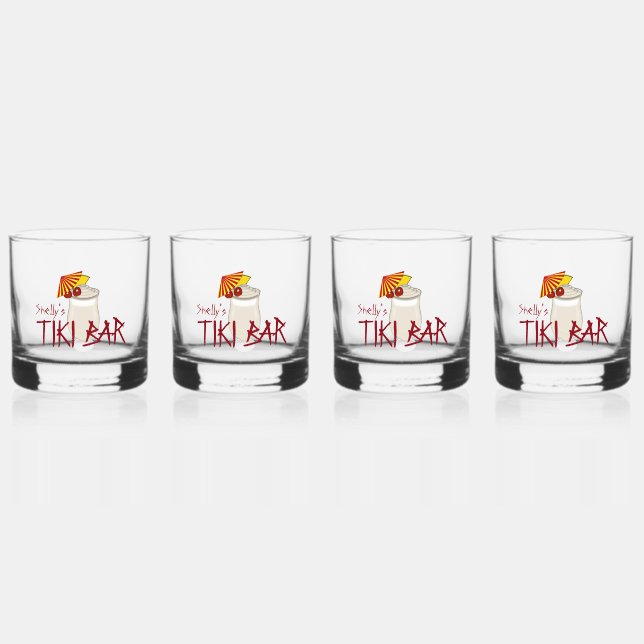 Vaso De Whiskey Nombre personalizado Barra de lápiz de bebida cong (Anverso)