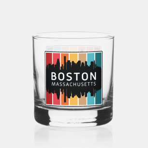 Vaso De Whiskey Nombre personalizado Boston Massachusetts