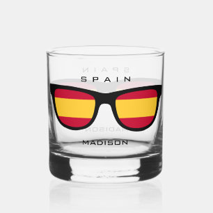Vaso De Whiskey Nombre personalizado de los tonos españoles
