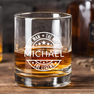 Vaso De Whiskey Nombre personalizado del Día del Padre de la leyen