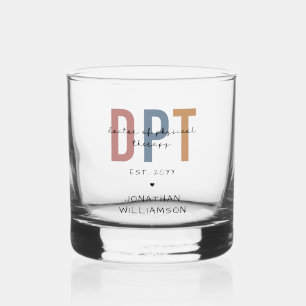 Vaso De Whiskey Nombre personalizado DPT Médica de Terapia Física