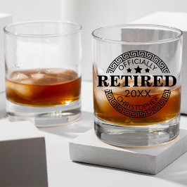 Vaso De Whiskey Nombre personalizado oficialmente retirado y clave