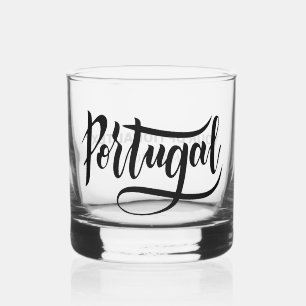 Vaso De Whiskey Nombre y texto personalizados Portugal