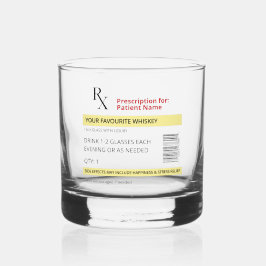 Vaso De Whiskey Novedad Receta Personalizable de vidrio de Whiskey