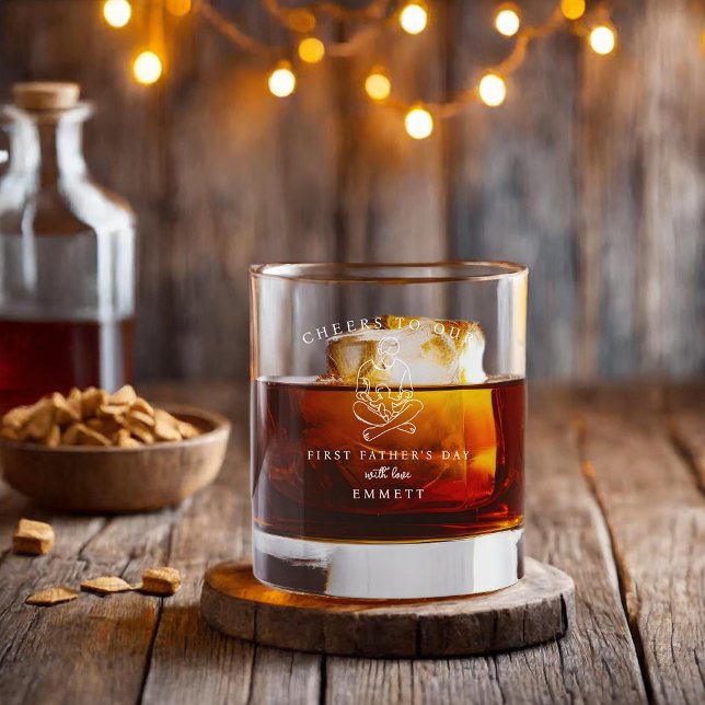 Vaso De Whiskey Nuestro Primer Día del Padre (Subido por el creador)