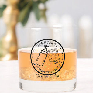 Vaso De Whiskey Nuestro Primer Día del Padre Juntos - Personalizad