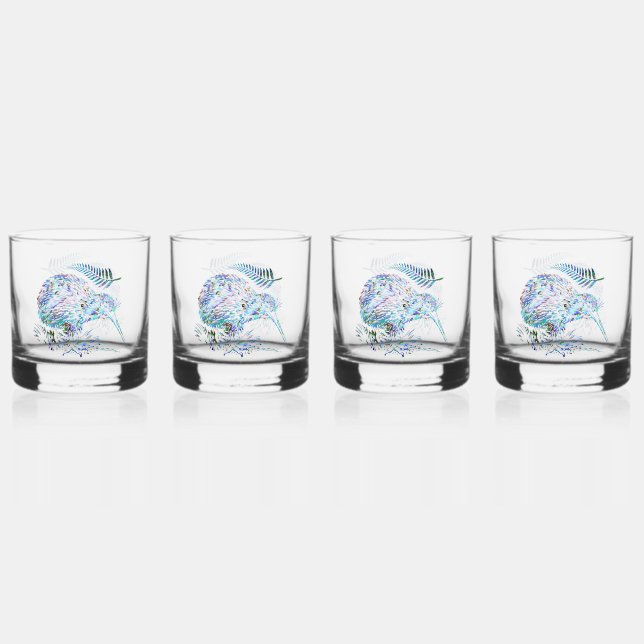 VASO DE WHISKEY NUEVA ZEALAND KIWI PAUA GLASS (Anverso)