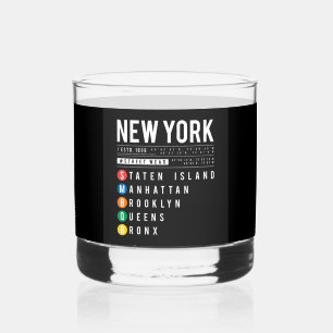 Vaso De Whiskey Nuevos 5 distritos de York