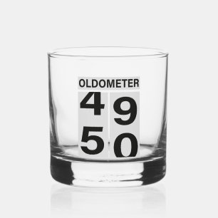 Vaso De Whiskey Oldometer 50.º cumpleaños