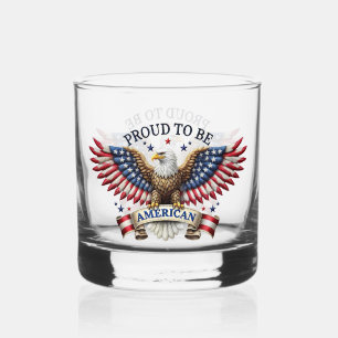 Vaso De Whiskey Orgulloso de ser águila americana