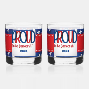 Vaso De Whiskey Orgulloso de ser demócrata
