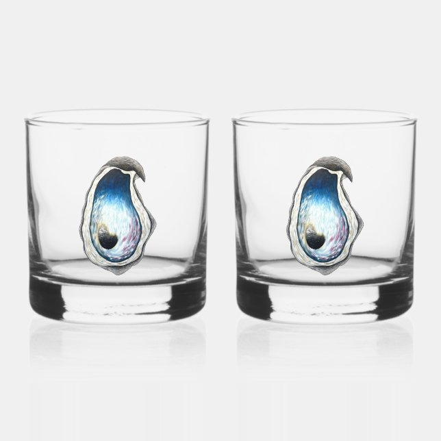 Vaso De Whiskey Oyster Whiskey Glass - 2 set (Anverso)