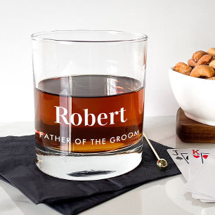 Vaso De Whiskey Padre Personalizado Del Regalo Del Boda Groom