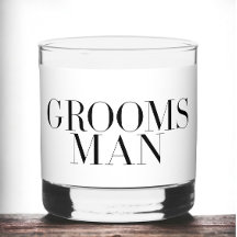 Padrino de boda moderno personalizado minimalista