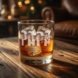 Vaso De Whiskey Papá Personalizado Regalo de Foto Personalizado