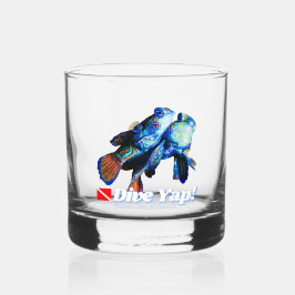 Vaso De Whiskey Pareja de peces mandarínicos