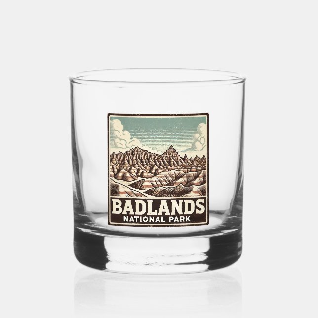 Vaso De Whiskey Parque nacional Badlands (Anverso)