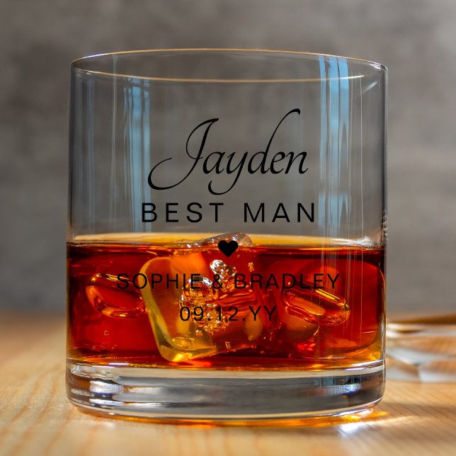 Vaso De Whiskey Partido de matrimonio de nombre personalizado del  (Subido por el creador)