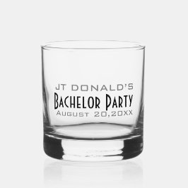 Vaso De Whiskey Partido de solteros personalizado